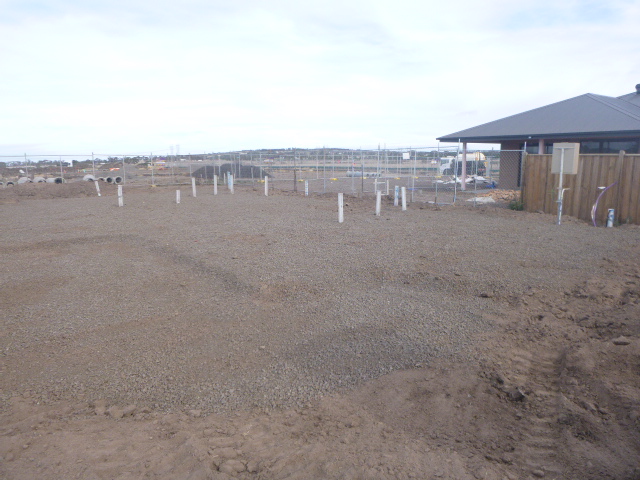 Soil testing on a vacant lot